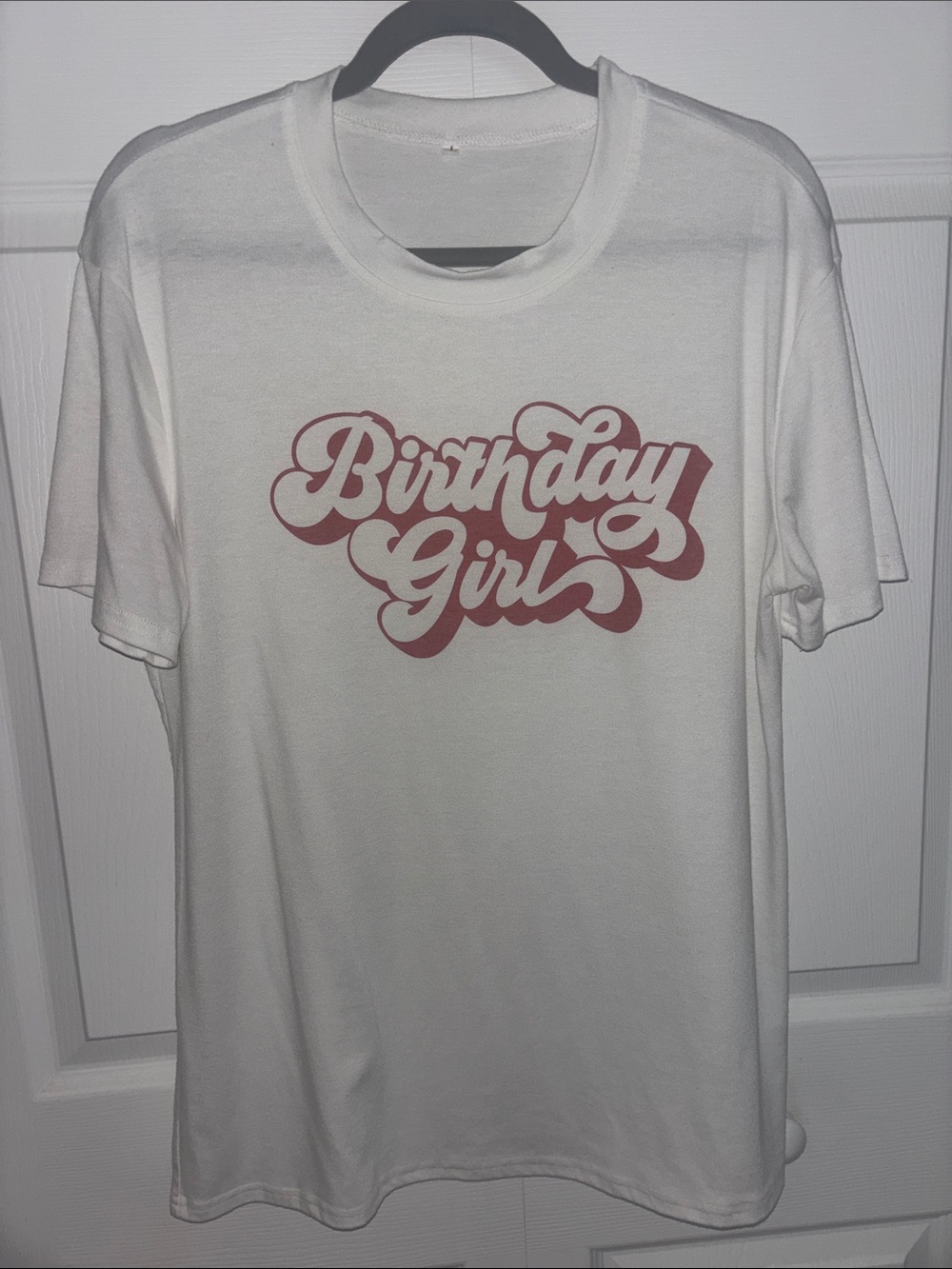 Women's White Short-Sleeve 'Birthday Girl' Graphic Tee